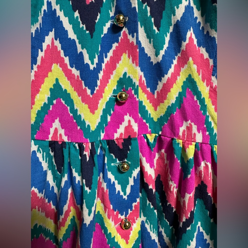 Lilly Pulitzer Halter Chevron Patterned Dress - image 5